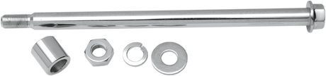 Axle Kit - Rear - Chrome - \'80-\'86 Harley-Davidson 1980 - 1986