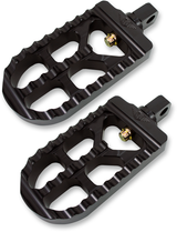 Adjustable Serrated Long Footpegs - Black