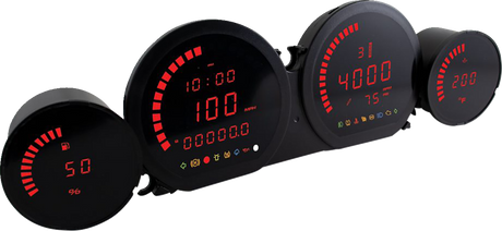HD-03L - Four-Piece LED Gauge Kit - Red Display 2014 - 2023