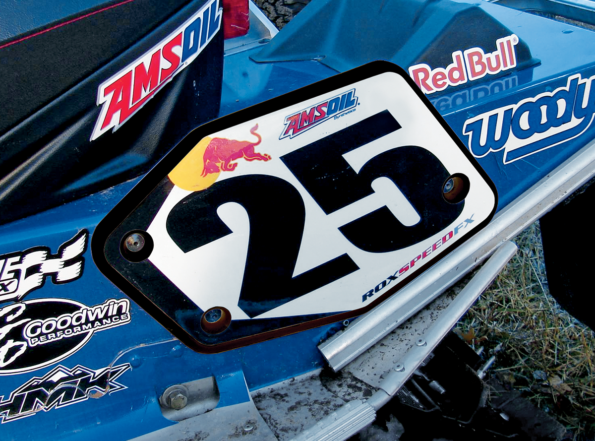 Universal Snowcross Number Plate - Rear