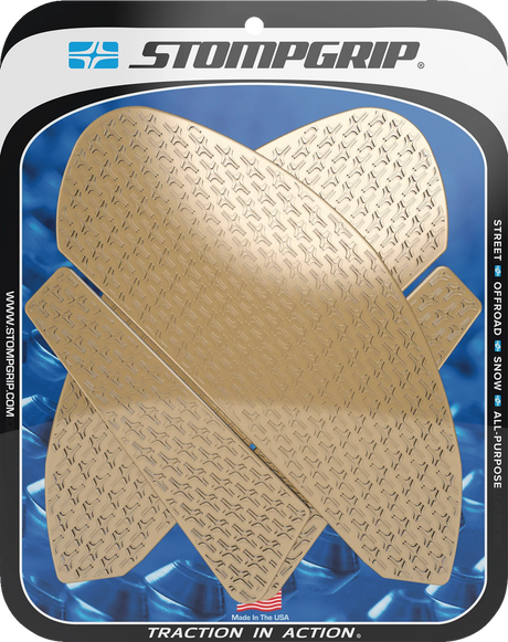 Traction Pad Tank Grips - Icon - Clear - YZF-R7 2022 - 2025