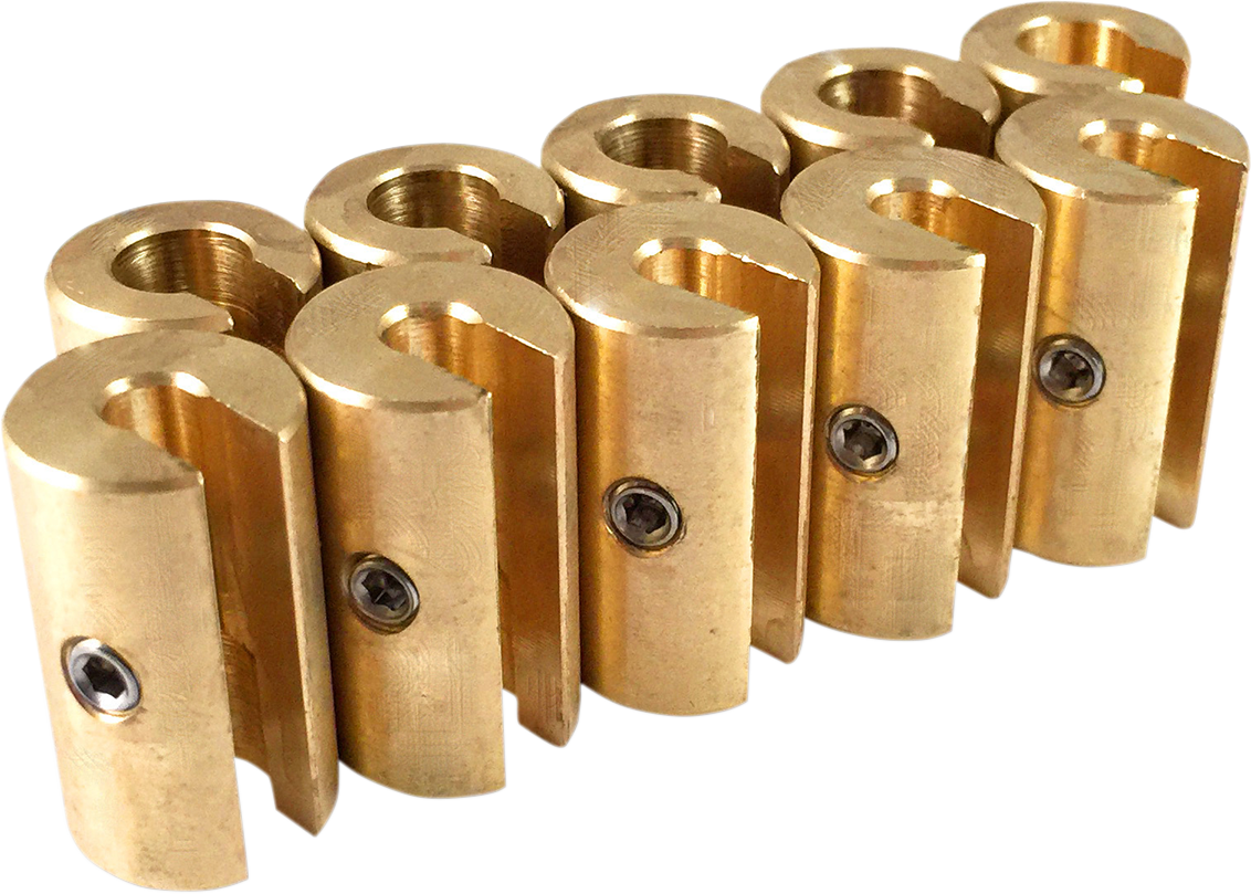 Wheel Weights - Re-Usable - 1-1/4 oz - Brass - 10 Pack