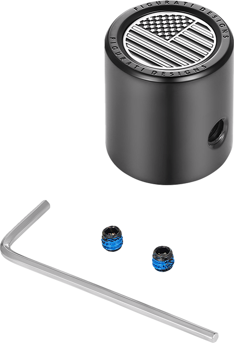 Heel-Toe Shifter Cover - American Flag - Black 1982 - 2022