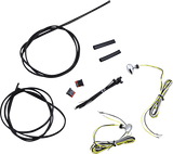 Micro Turn Signals - Dual - Amber/White - Chrome