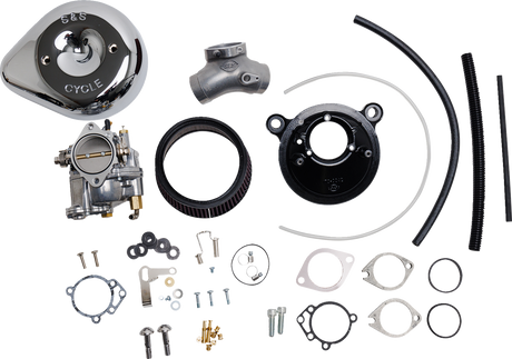 Super E Carburetor with Stealth Air Cleaner Kit - Chrome - Twin Cam 2000 - 2005