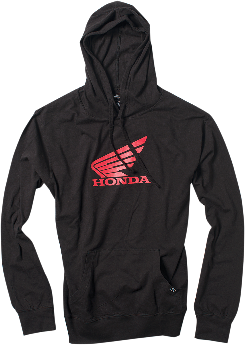 Honda Wing Pullover Hoodie - Black - Medium