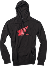 Honda Wing Pullover Hoodie - Black - Large