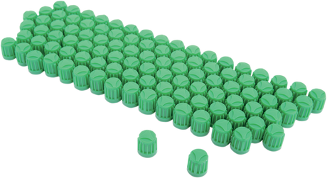 Valve Stem Cap - Green - 100 Pack