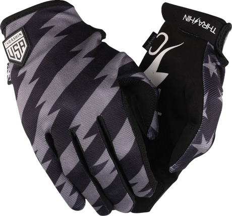 Stars & Bolts Stealth Gloves - Black/Gray - Small