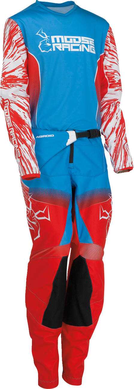 Youth Agroid Pants - Red/White/Blue - US 26