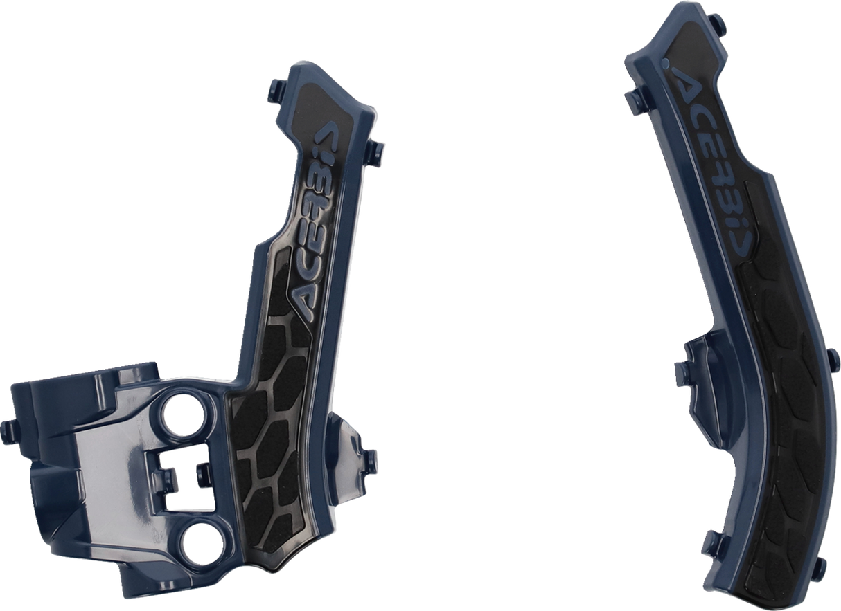 X-Grip Frame Guards - Blue/Black - Gas Gas | Husqvarna | KTM 2016 - 2023