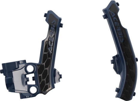 X-Grip Frame Guards - Blue/Black - Gas Gas | Husqvarna | KTM 2016 - 2023