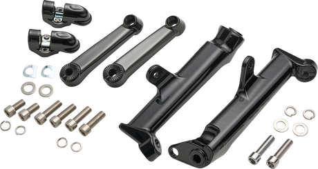 Frame Mounted Adjustable Highway Peg Mount - Standard - Black 2009 - 2024