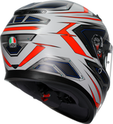 K3 Helmet - Space - Matte White/Red Fluo - XL