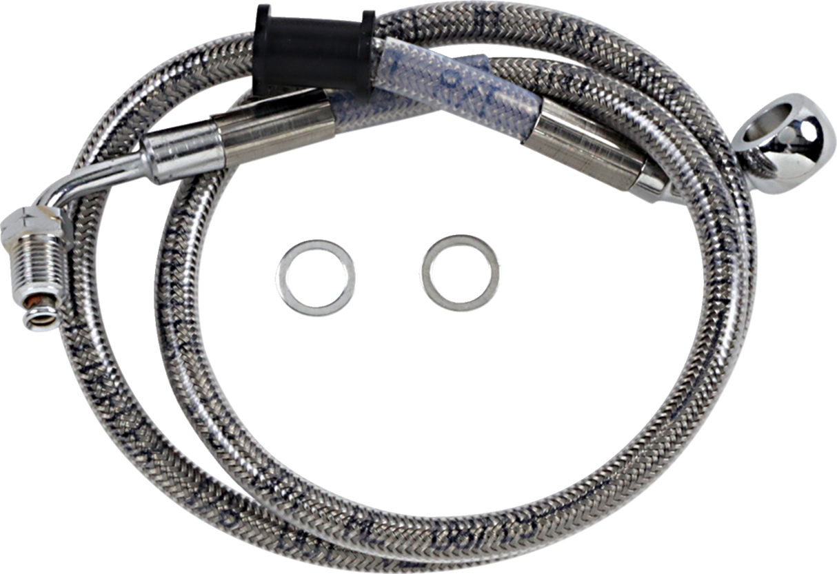 Brake Line - +6\" - Stainless Steel - \'18-\'21 Softail 2018 - 2023