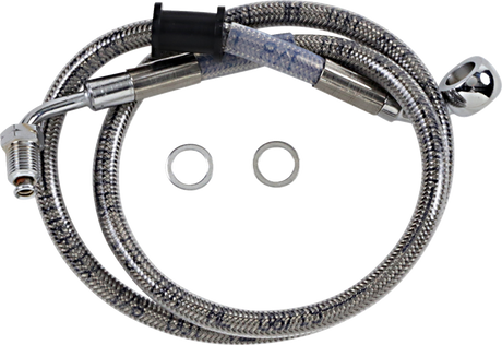 Brake Line - +6\" - Stainless Steel - \'18-\'21 Softail 2018 - 2023
