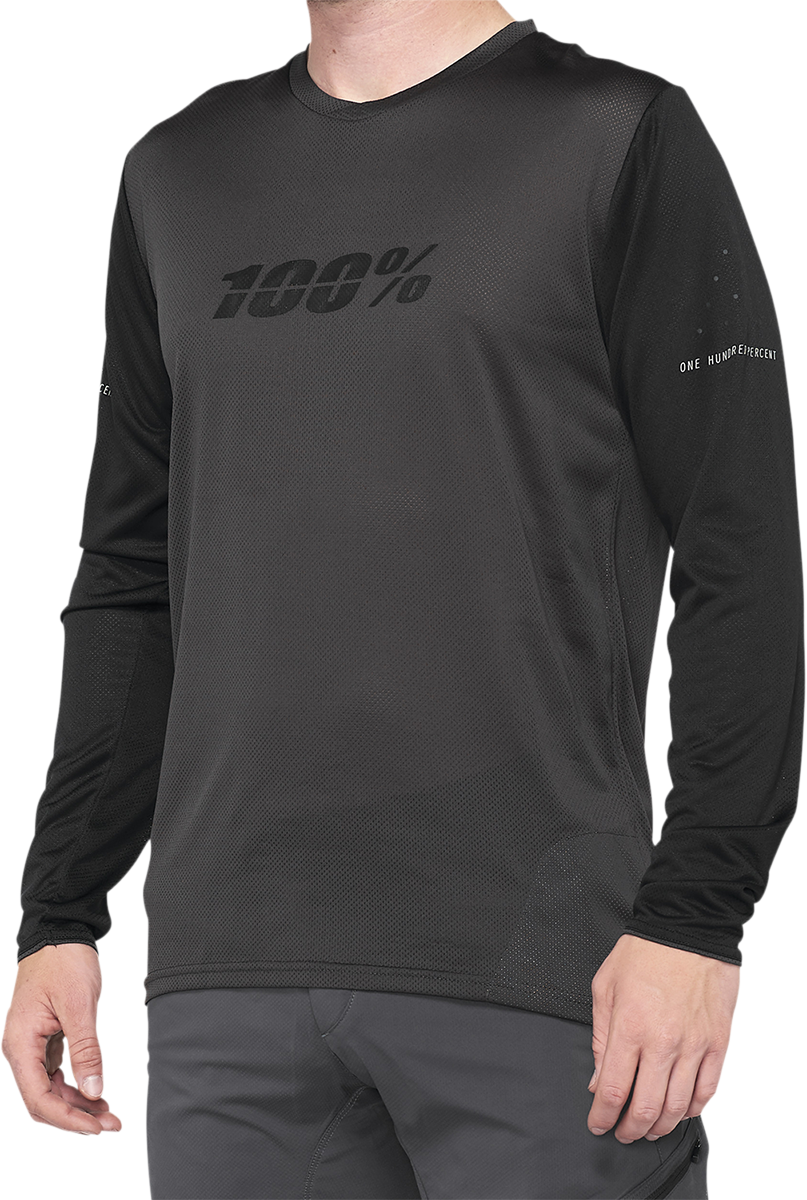 Ridecamp Jersey - Long-Sleeve - Black/Charcoal - Large
