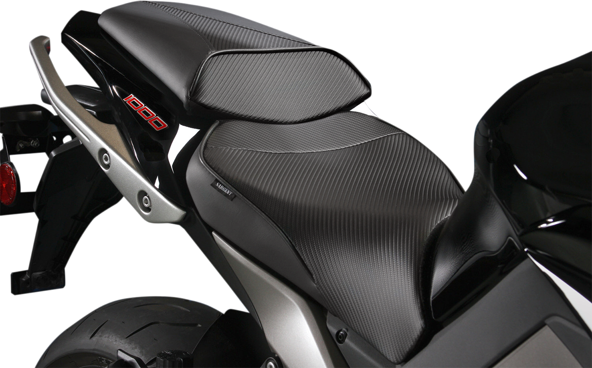 World Sport™ Performance Seat - Black - Carbon FX - with Rear Seat Cover - Kawasaki \'11-\'16 2011 - 2016