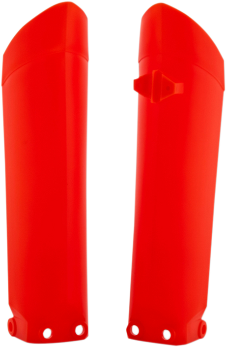 Lower Fork Covers for Inverted Forks - Fluorescent Orange 2013 - 2017