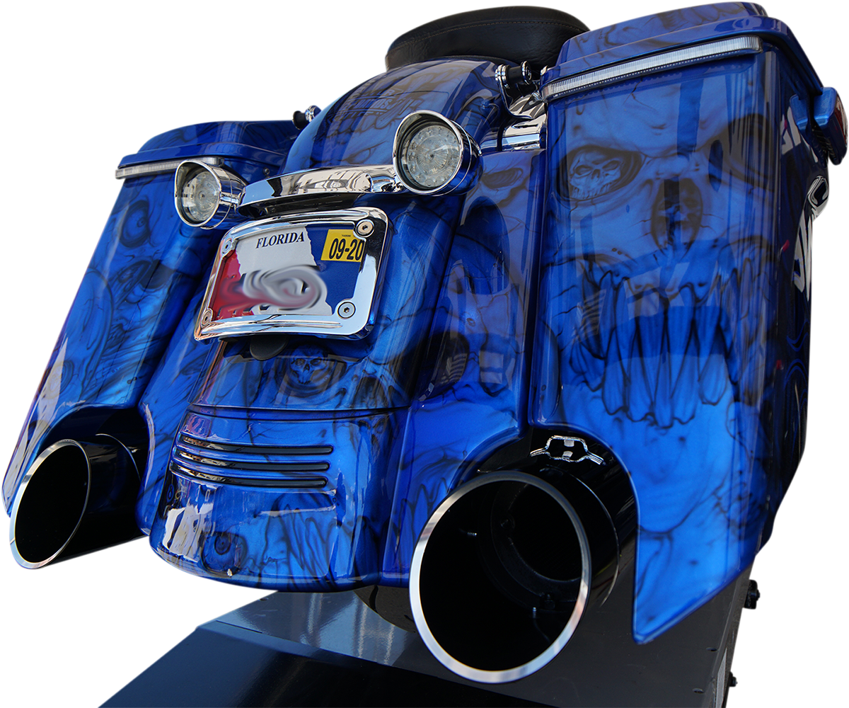 4.5\" Mufflers for Touring - Black with Edge 2017 - 2022