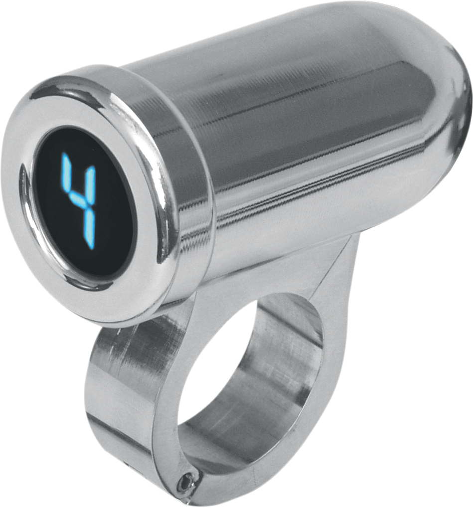 1\" Auto Programming Gear Indicator - Chrome - Blue Display