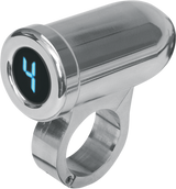 1\" Auto Programming Gear Indicator - Chrome - Blue Display