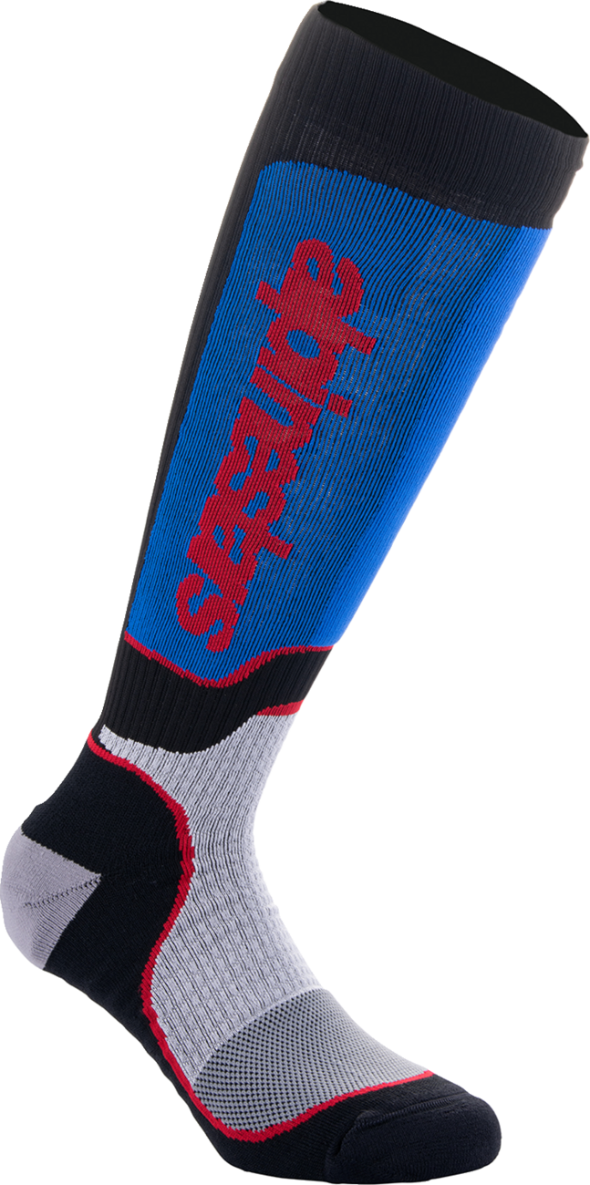 MX Plus Socks - Black/Red/White/Blue - Large