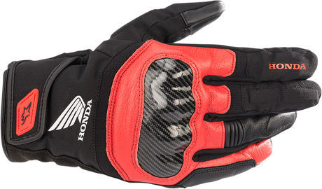 Honda SMX Z Drystar® Gloves - Black/Bright Red - 2XL