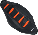 Ribbed Seat Cover - Black Cover/Orange Ribs - KTM 2013 - 2017