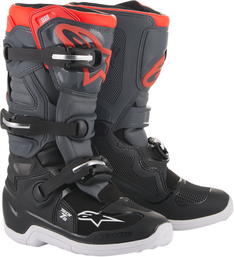 Youth Tech 7S Boots - Black/Gray - US 7