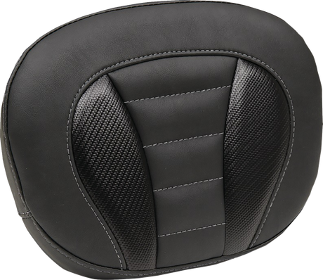 Deluxe Sissy Bar Pad - Gunmetal Stitch - FLT/FLH \'23-\'24 2023 - 2024