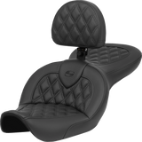 Roadsofa™ Seat - with Backrest - Lattice Stitch - FXDWG \'96-\'23 1996 - 2003