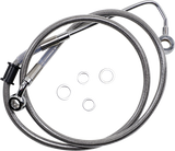 Brake Line - +8\" - Stainless Steel - \'15-\'17 Softail 2015 - 2017