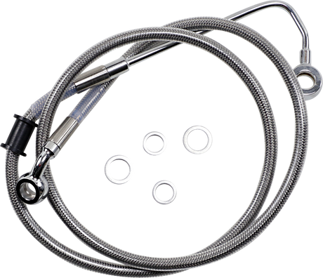 Brake Line - +10\" - Stainless Steel - \'15-\'17 Softail 2015 - 2017