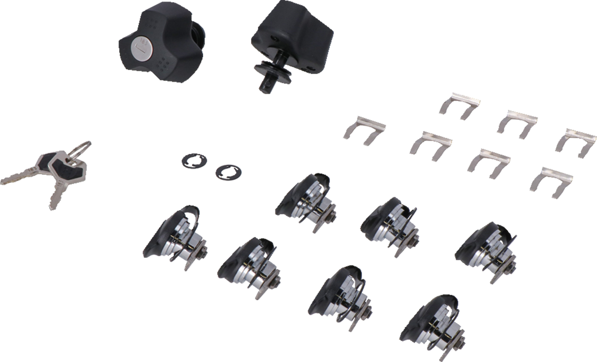 TRAX Lock Set - EVO - Anti-theft Protection - 9 Matching Locks with Keys