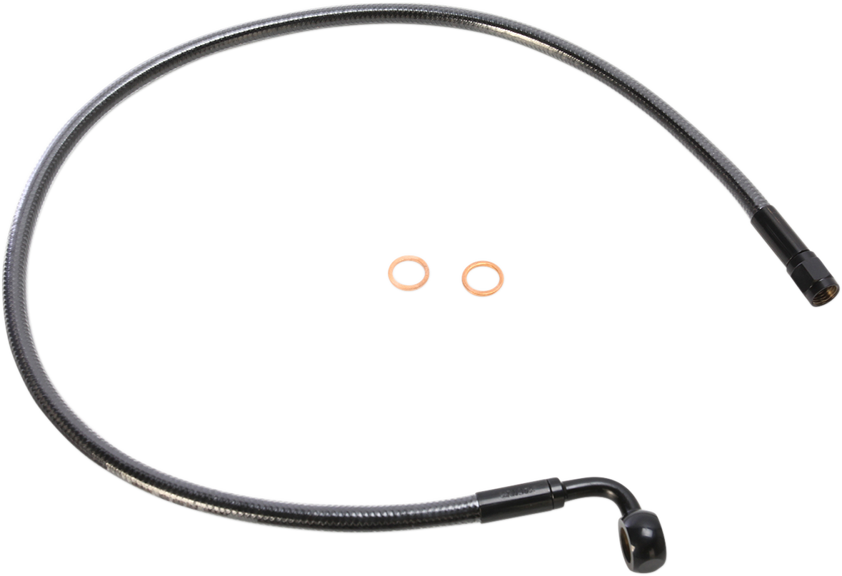 Brake Line - 10 mm-90° - 25\" - Black Pearl