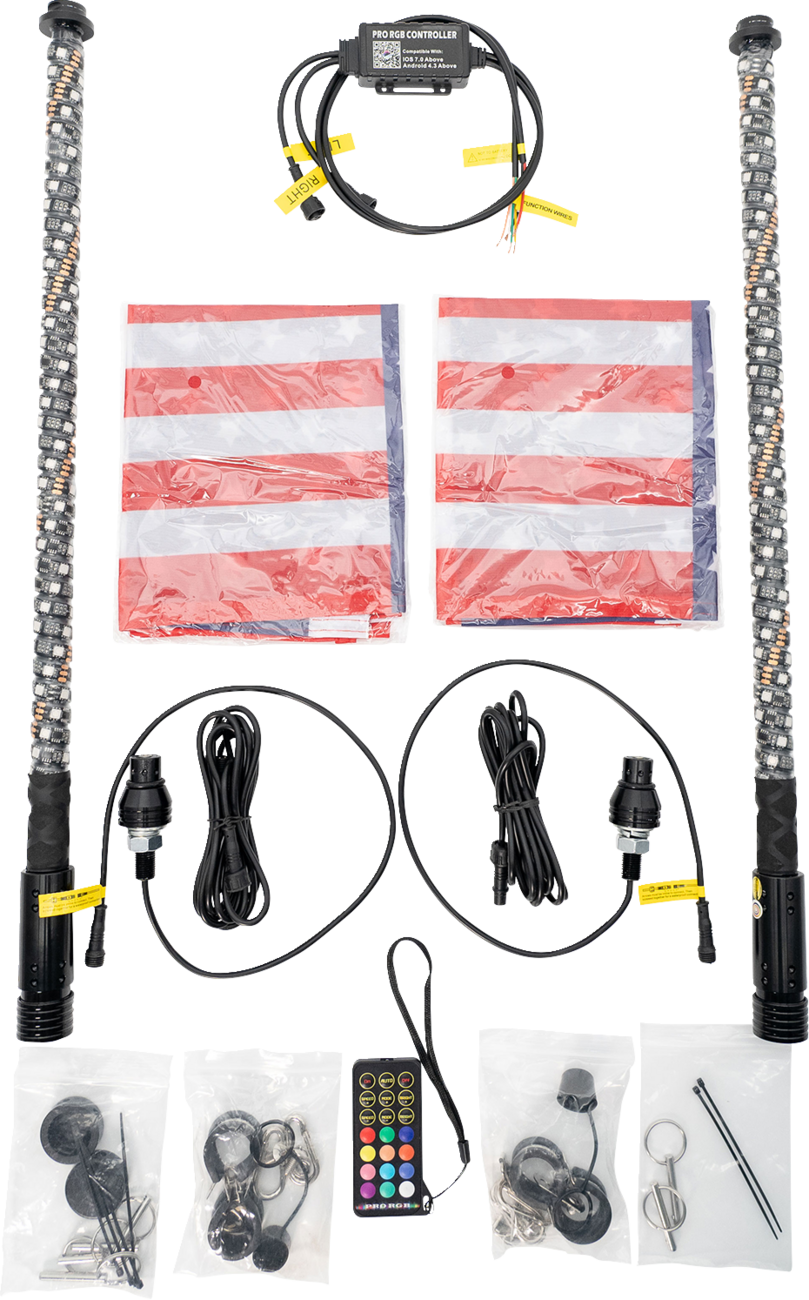 Whip Light - 2\' - Quick Connect - Pair