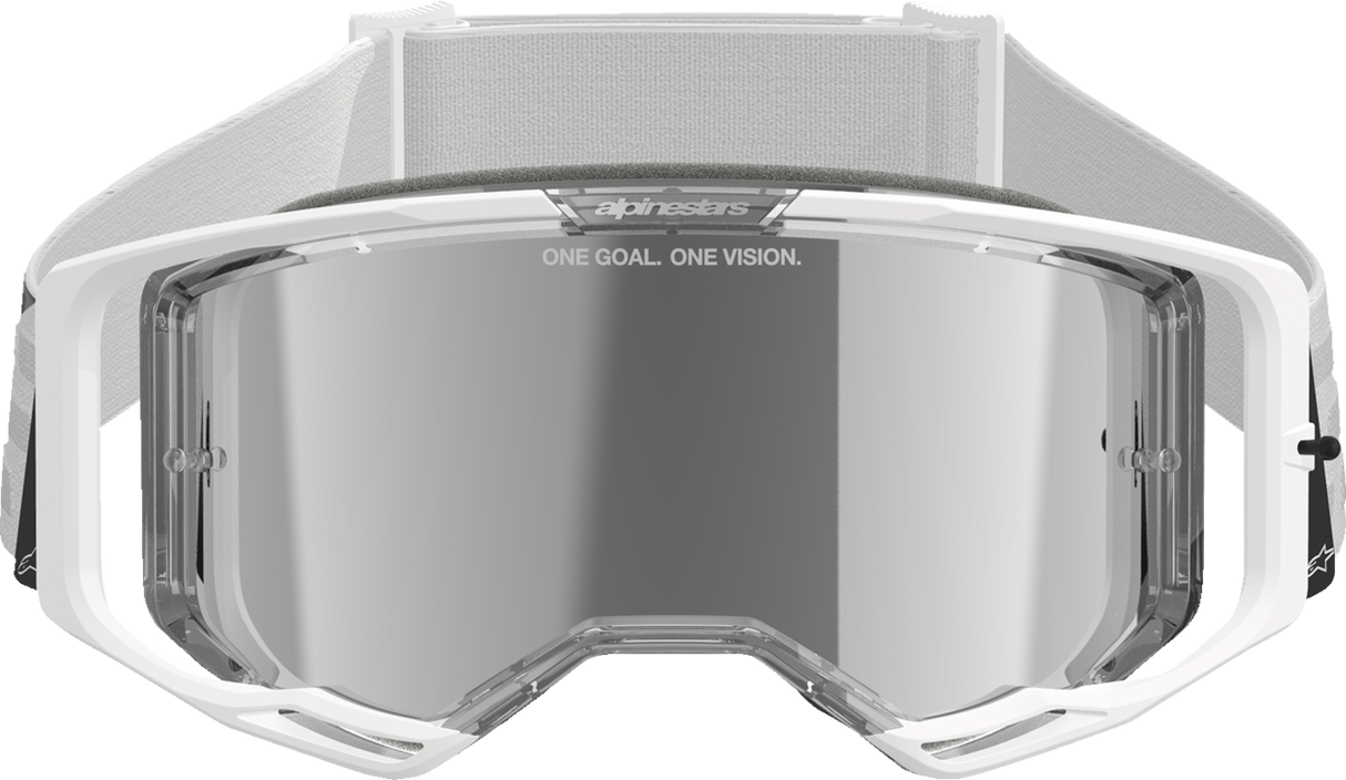 Vision 8 Goggle - Corp - White - Silver Mirror Lens