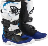 Youth Tech3S Boots - White/Black/Blue - US 3 / EU 35.5
