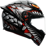 K1 S Helmet - Lyzard - Matte Black/Gray/Red - 2XL