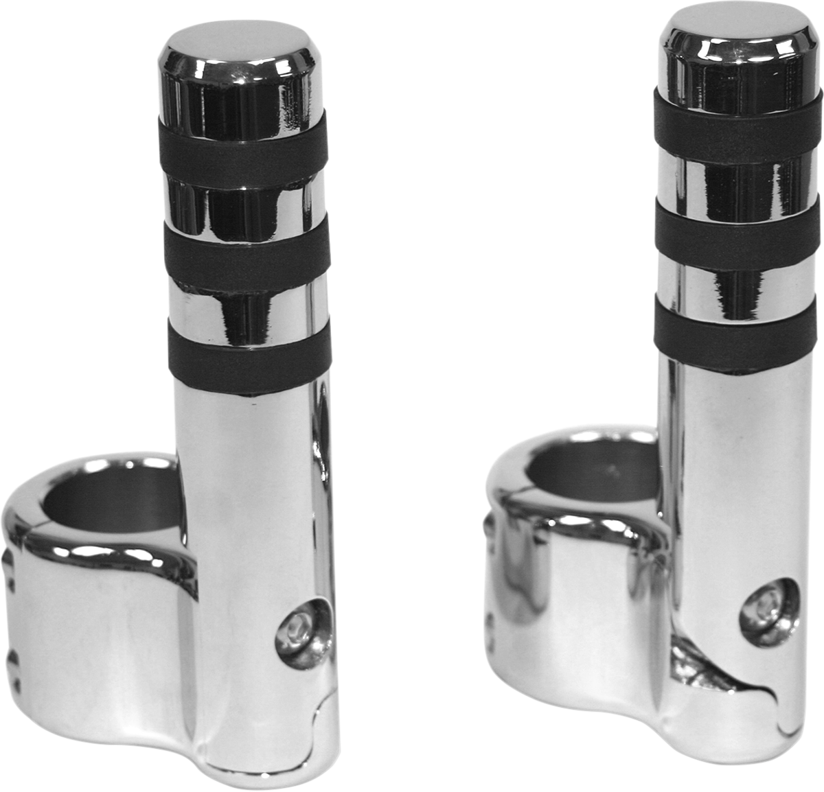 Clamp-On 3-Band Footpeg - Chrome