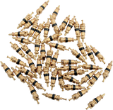 Valve Core - Straight - Gold - 50 Pack