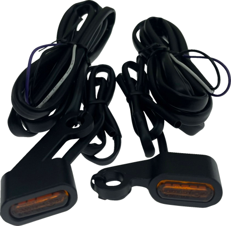 Marker Lights - Black - Amber Lens - \'04-\'13 XL 2004 - 2013