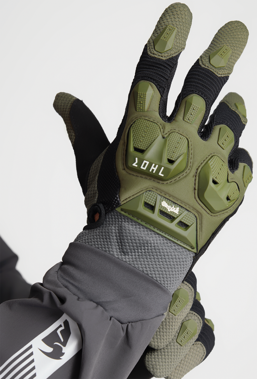 Terrain Gloves - Army/Charcoal - Small