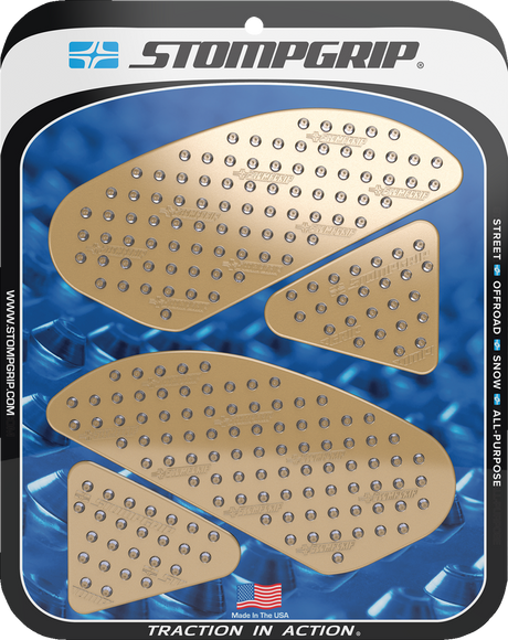 Traction Pad Tank Grips - Volcano - Clear - CBR300R 2015 - 2022