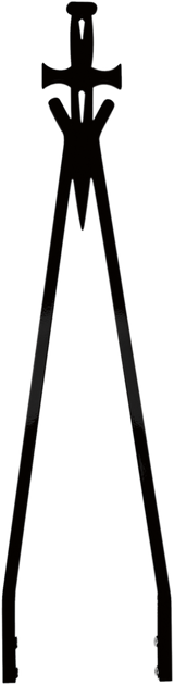 Sissy Bar Stick - Black - 30\" Daggertude - Narrow