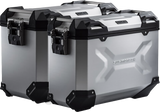 TRAX ADV Aluminum Case System - Silver - Moto Guzzi V85 TT \'19-\'24 2019 - 2024