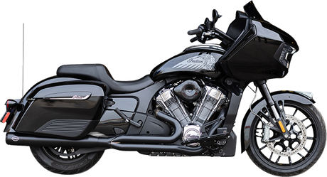2-into-1 Qualifier Exhaust System - Guardian Black - Race Only - Indian with PowerPlus 2020 - 2025