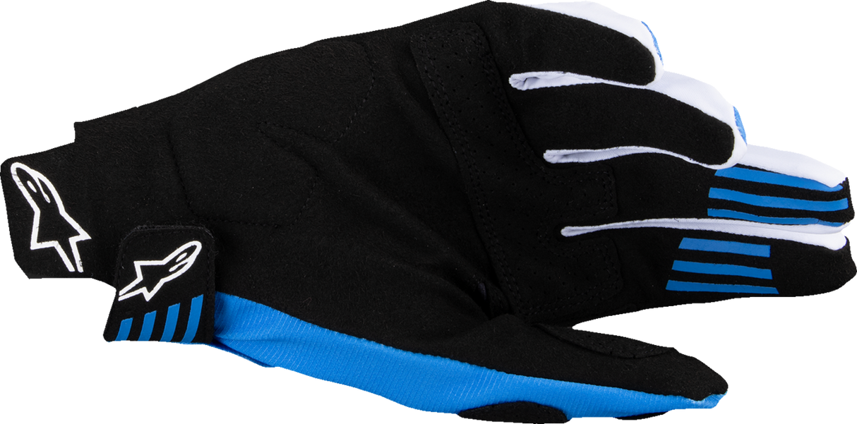 Techstar MX Gloves - Black/Blue - Large