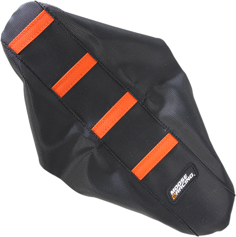 Ribbed Seat Cover - Black Cover/Orange Ribs - KTM 2009 - 2015